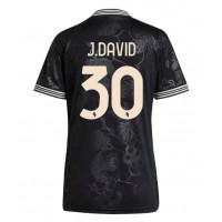 Juventus Jonathan David #30 Tretí Ženy futbalový dres 2025-26 Krátky Rukáv